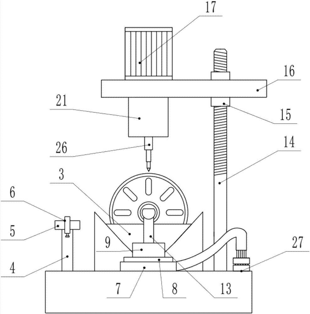 Central air-conditioning wind pipe motor pre-pressure and run-out detection device