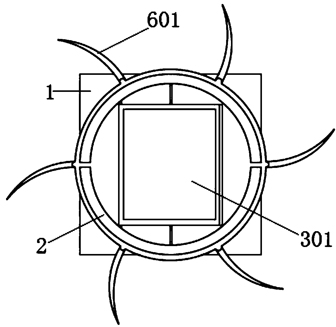 Mountain area observation tower device based on wind-solar complementary power generation