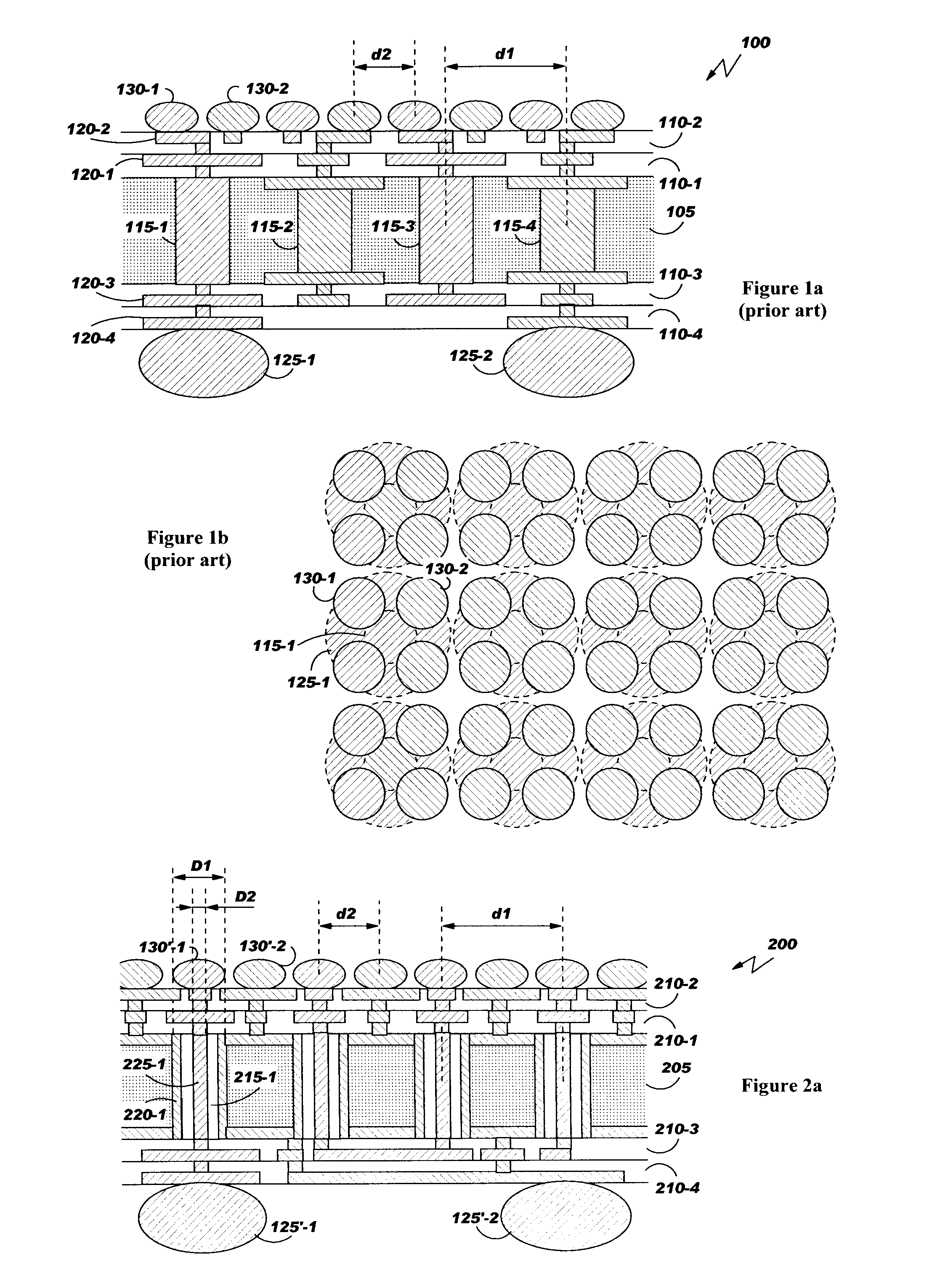 Power supply structure for high power circuit packages