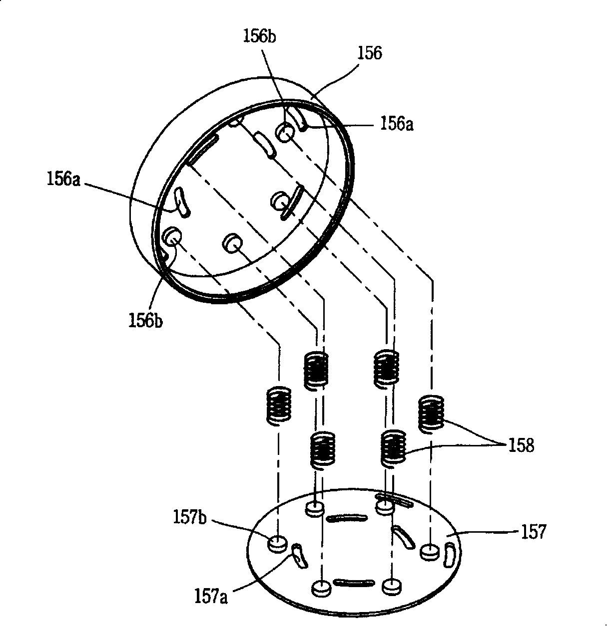 Supporting apparatus for reciprocating compressor