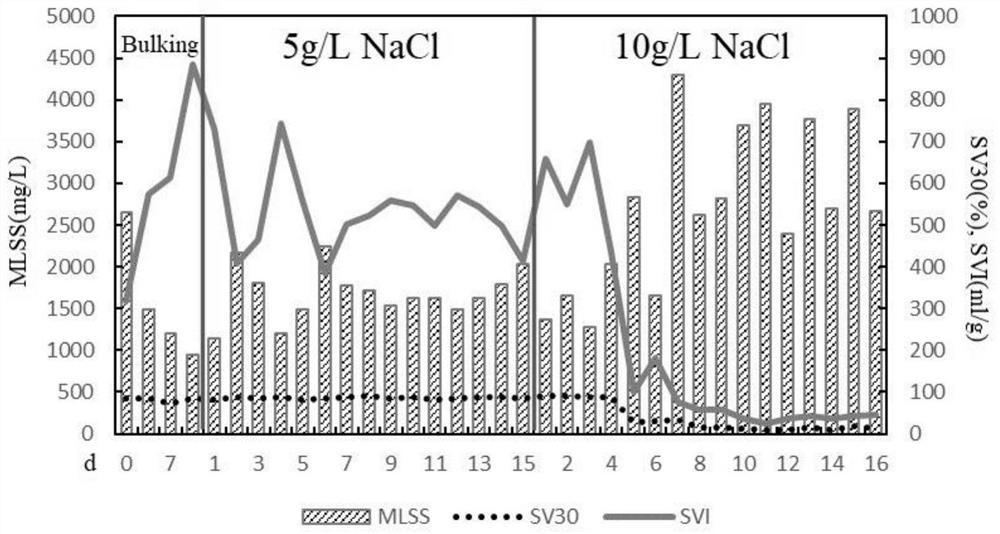 A kind of method utilizing sodium chloride to regulate the synthetic stability of polyhydroxyalkanoate of mixed flora