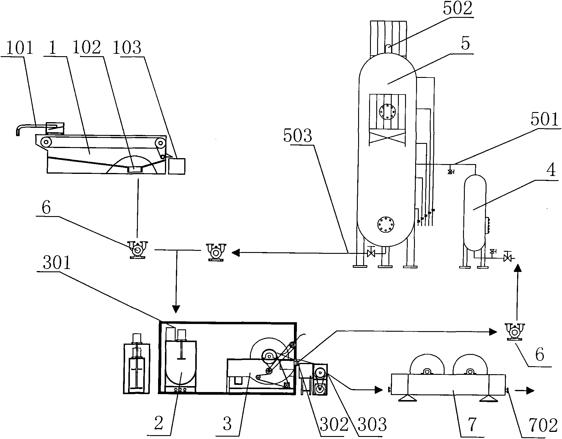 Device and method for magnetic separation of underwater sludge