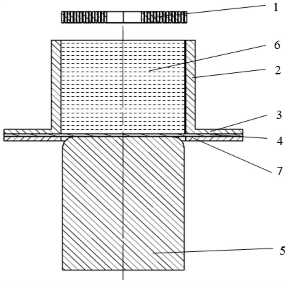 An electromagnetically driven soft die liquid-filled deep drawing device and process method