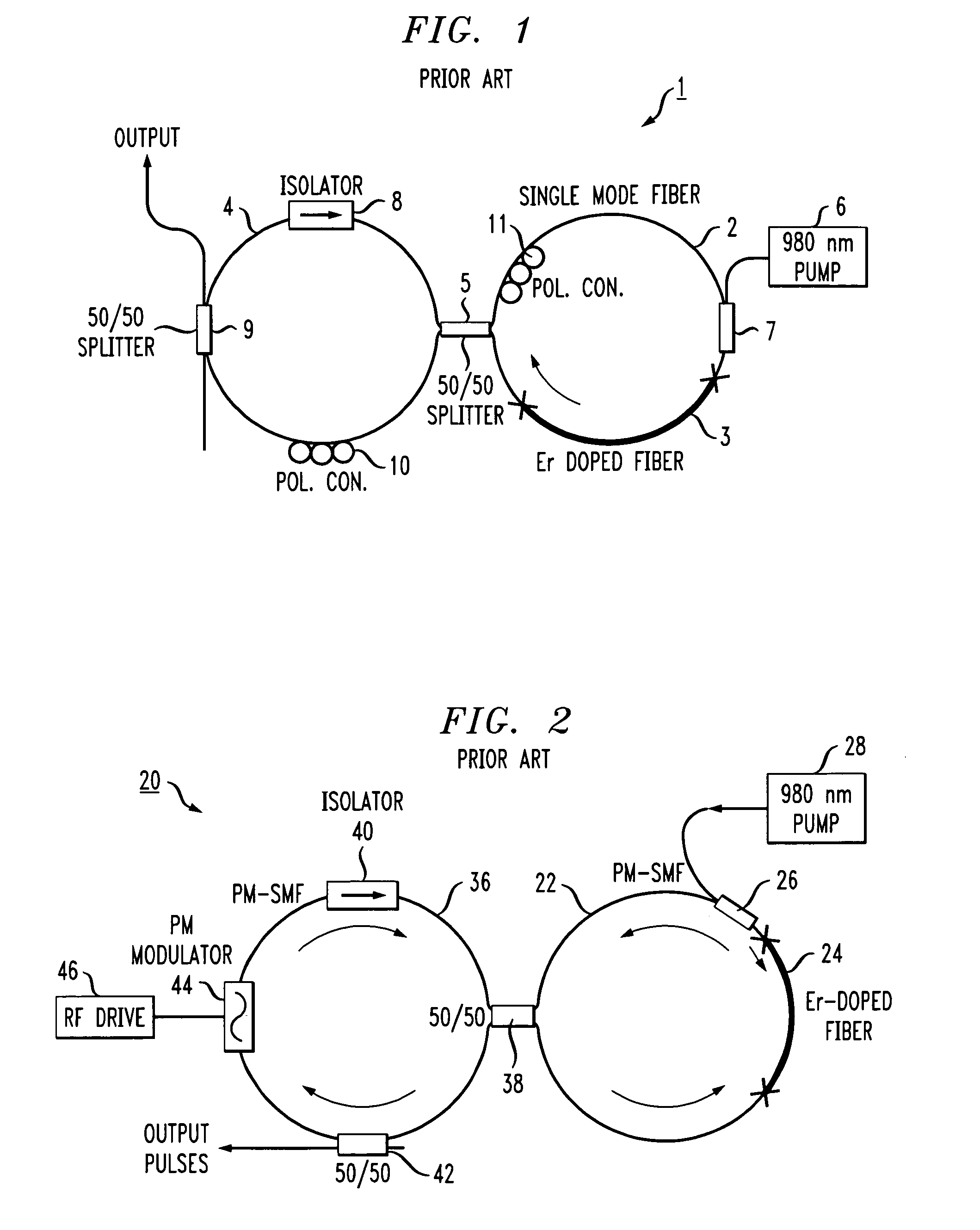 Figure eight fiber laser for ultrashort pulse generation