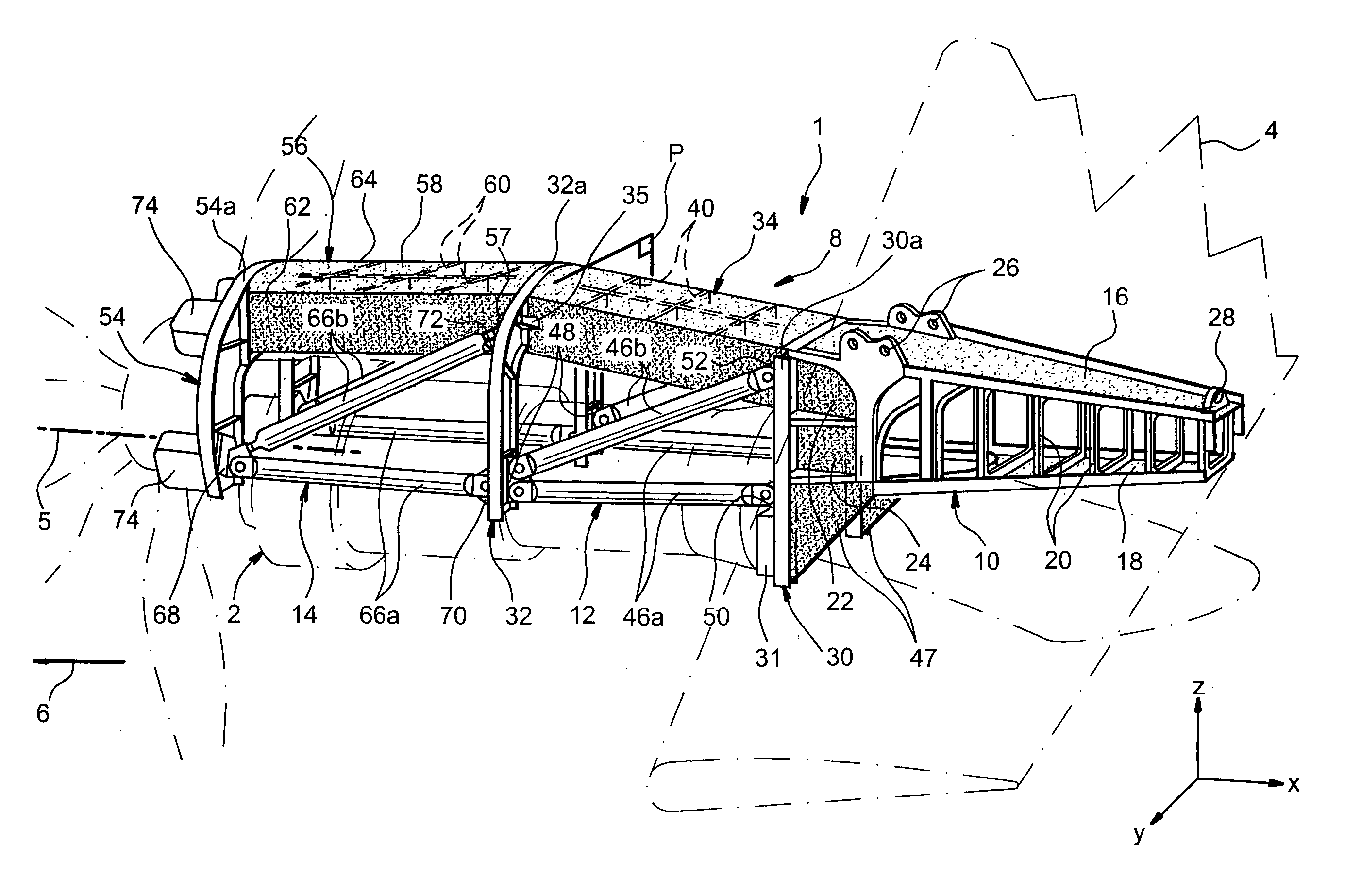 Mounting structure for mounting a turboprop under an aircraft wing