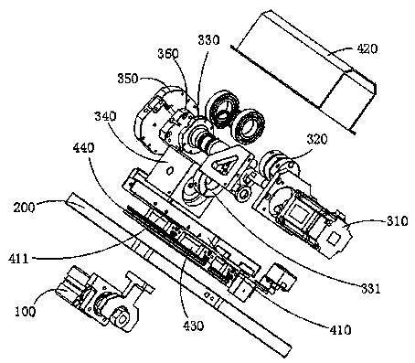 Machine head mechanism of FPC laminating machine