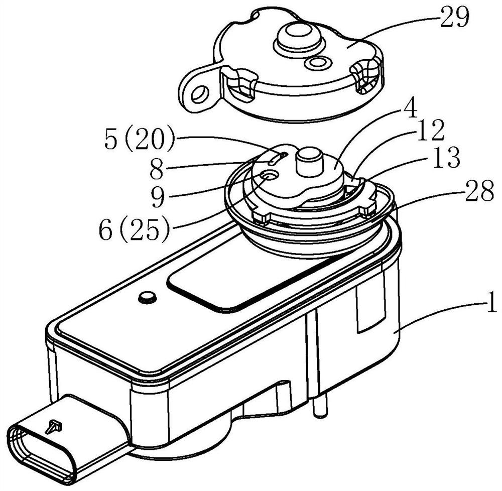 Locking movement mechanism of actuator