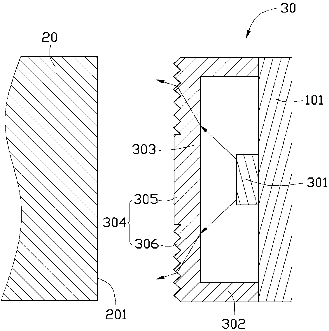 Light source module assembly and light-emitting device