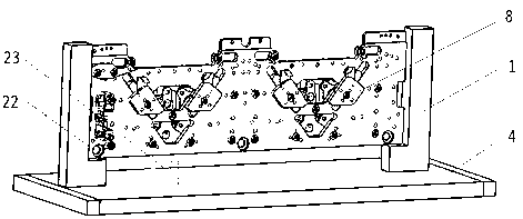 Machine head mesh leveling device and method for computerized flat knitting machine