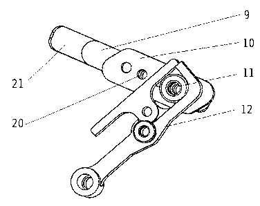 Machine head mesh leveling device and method for computerized flat knitting machine