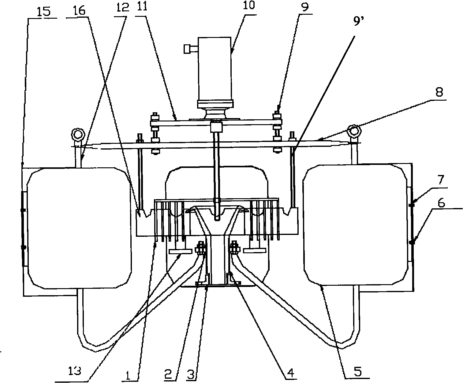 Oil slick recovery device