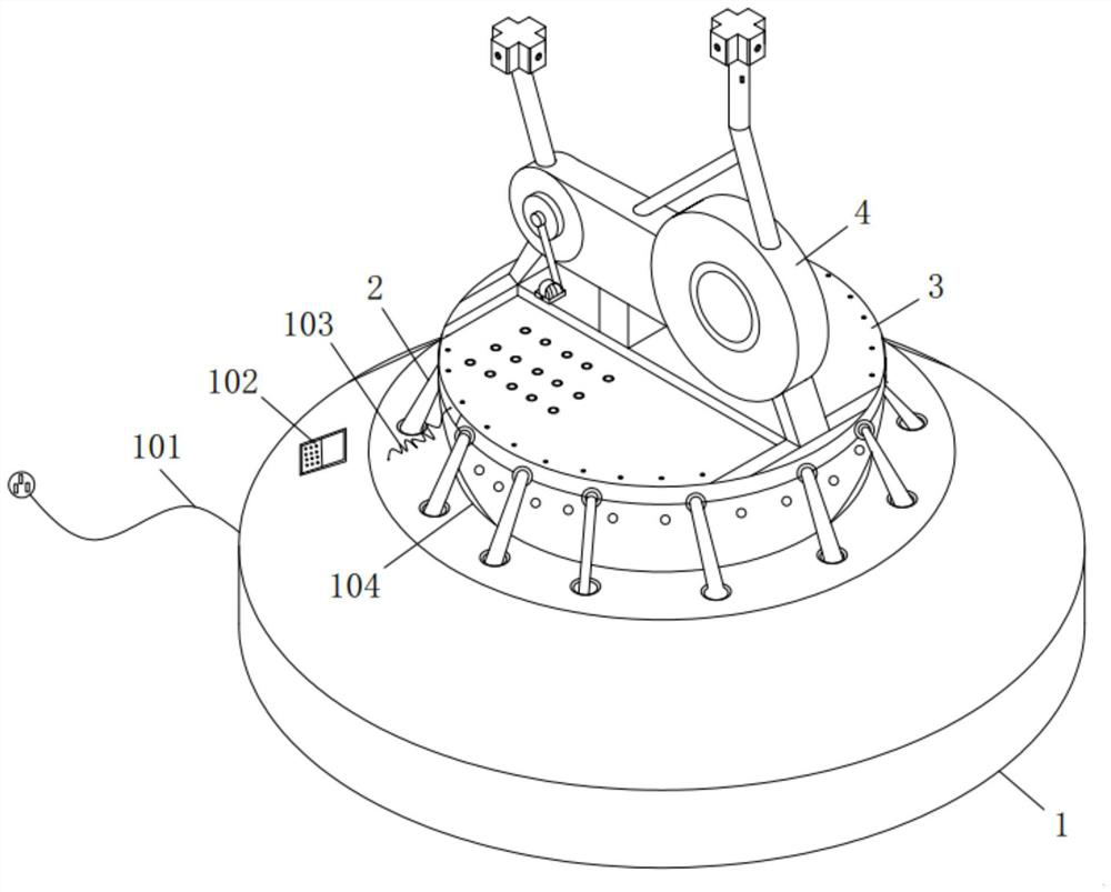 A shaking type spinning bicycle with vibration imitation