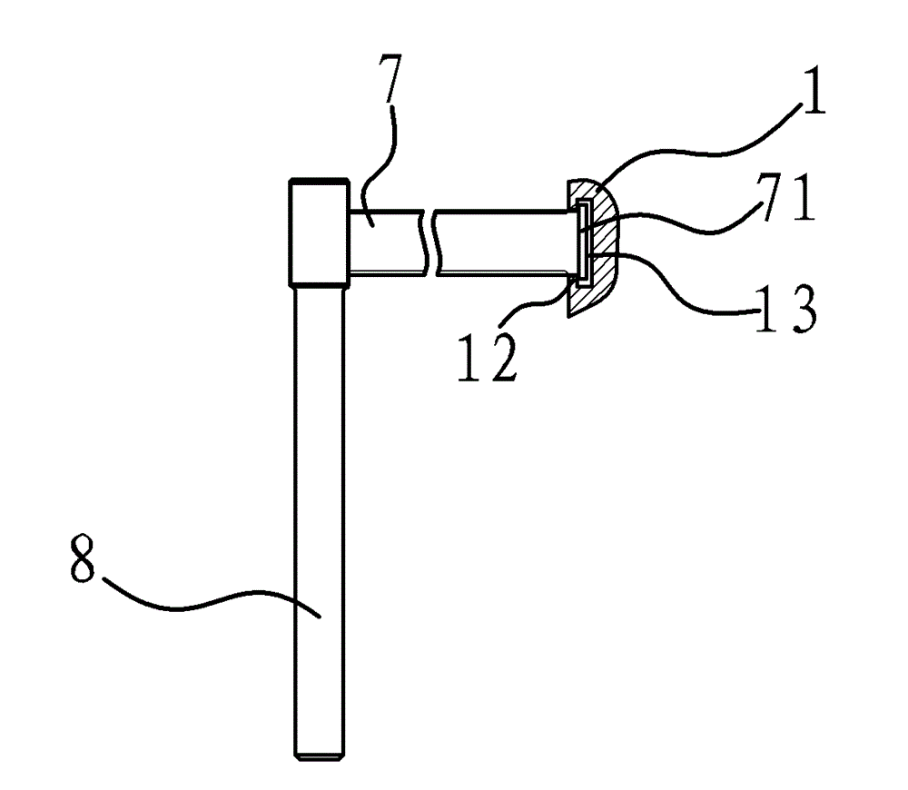 Dismounting device for fractured connecting rod