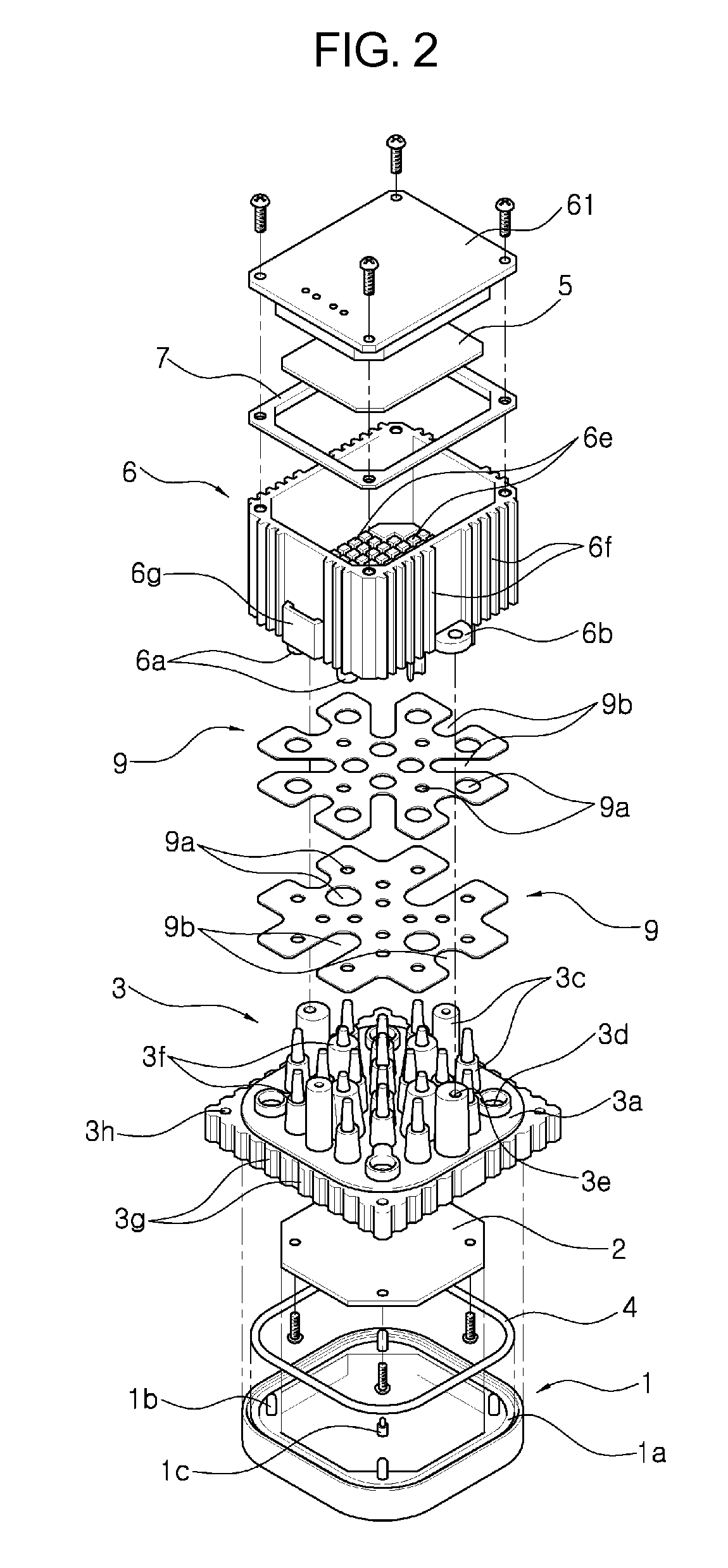 Light emitting diode type illuminating module