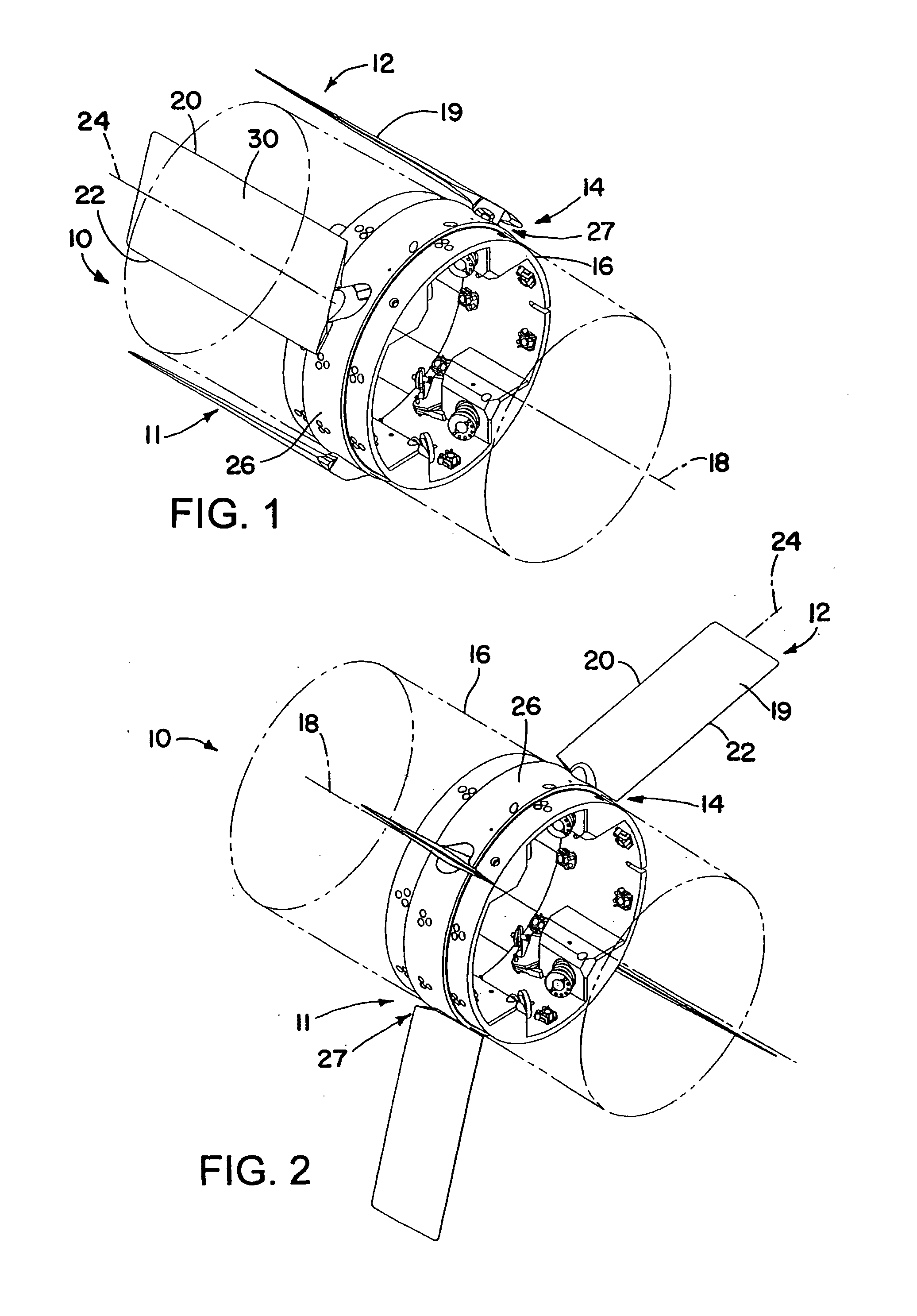 Single-axis fin deployment system