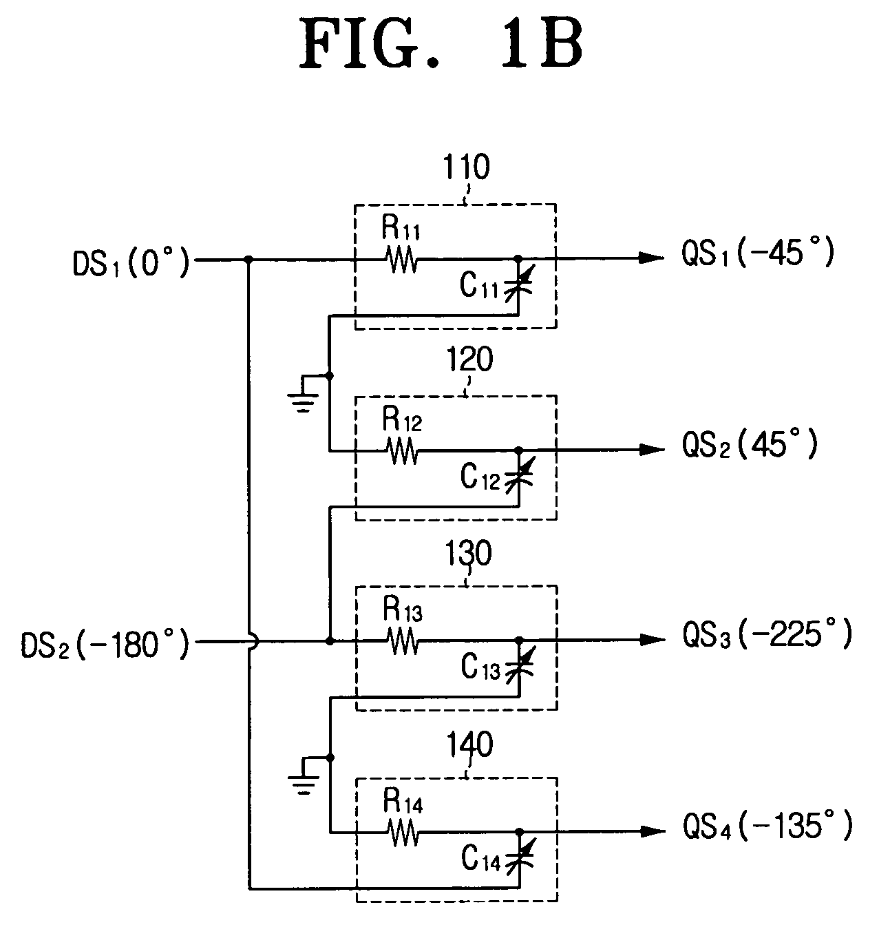 Quadrature signal generator for tuning phases of all of four generated quadrature signals