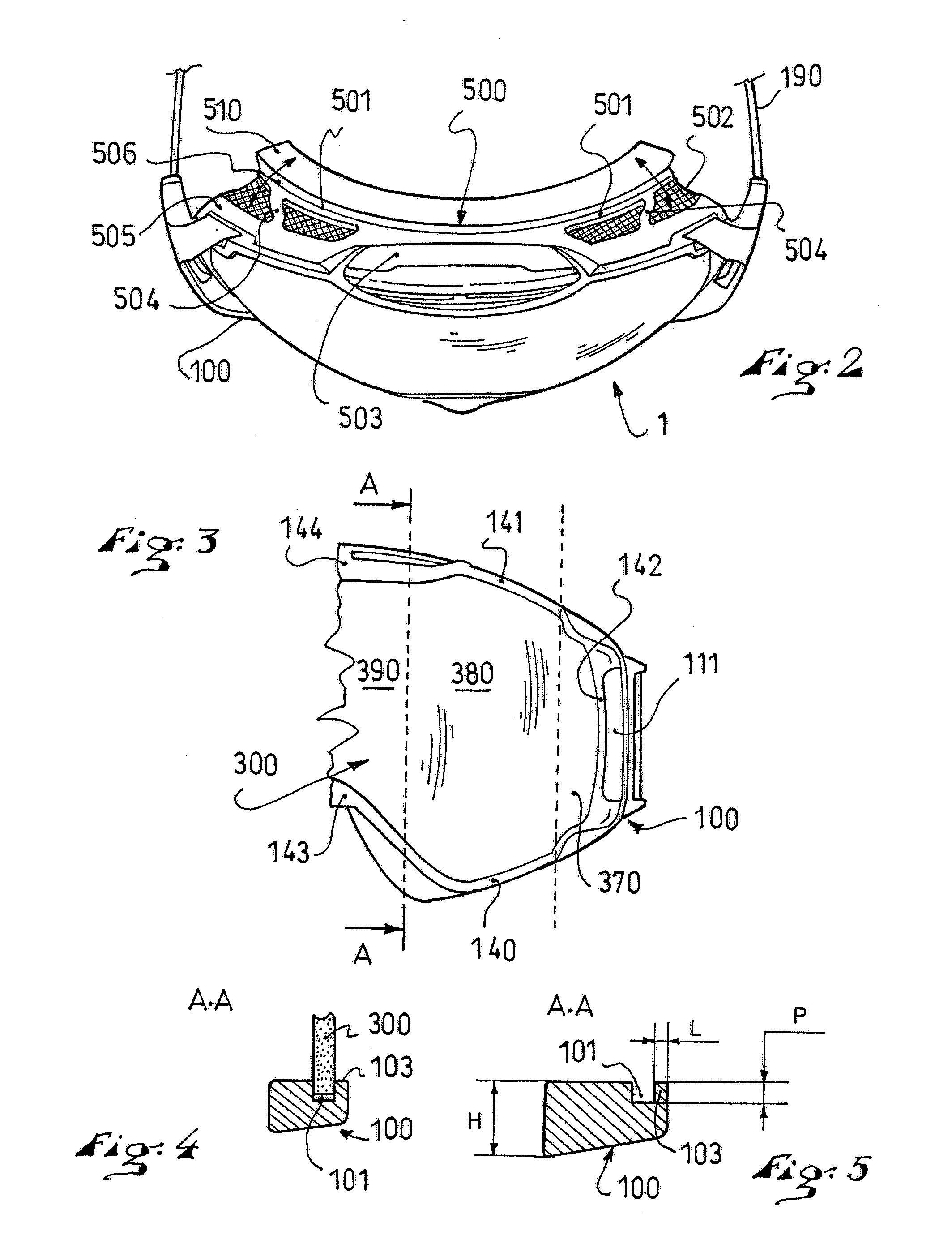 Protective mask for the practice of outdoor sports