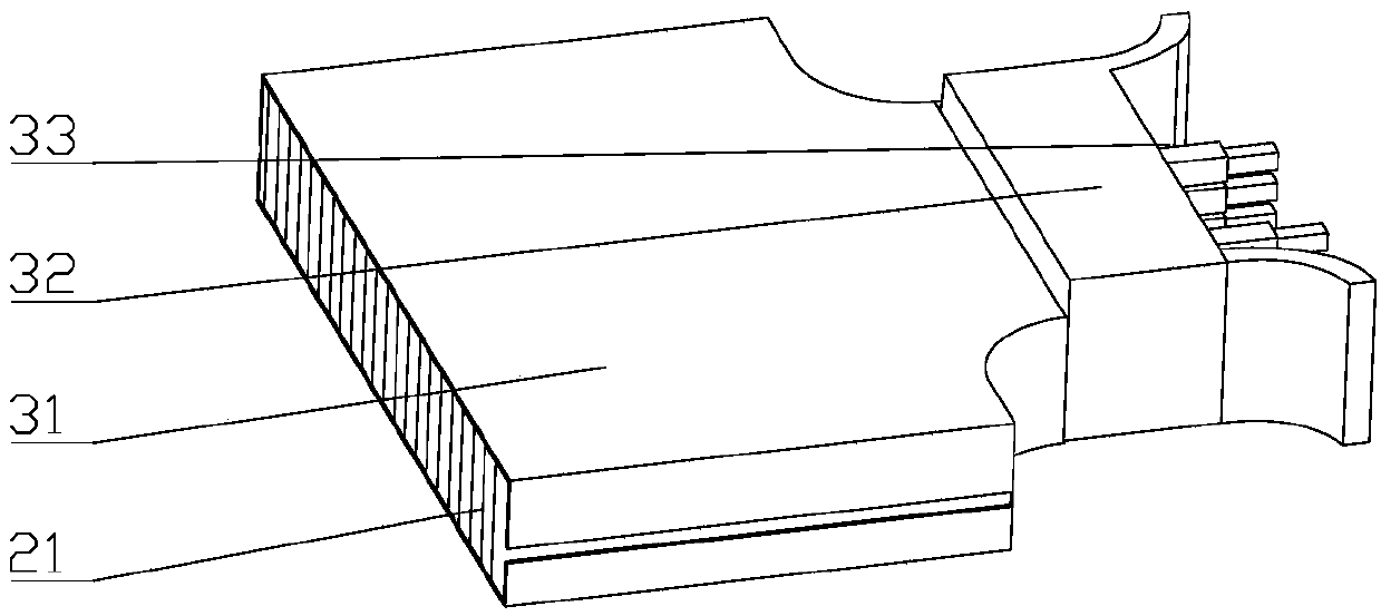 Crash protection efficient energy absorption island structure for electric automobile