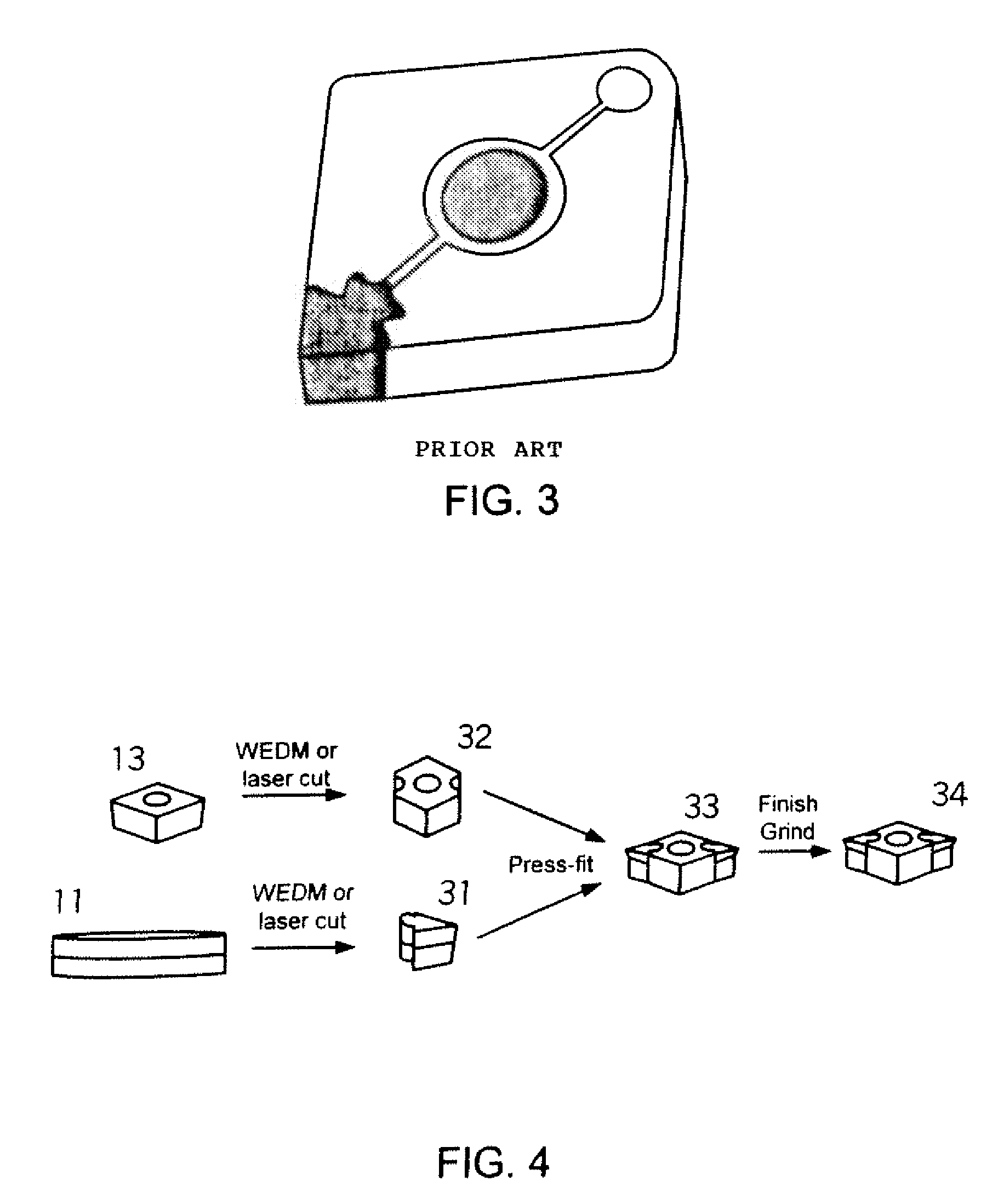 Cutting tool inserts and methods to manufacture