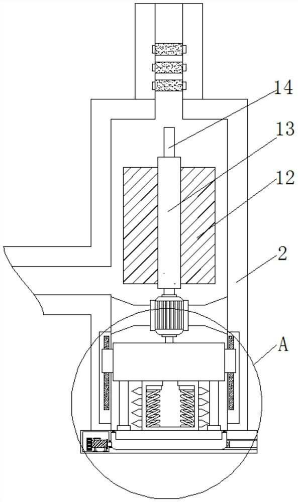 A comprehensive treatment device for dust-containing waste gas