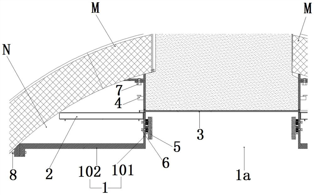 Sealing device for vertical pipe jacking construction of pipe gallery