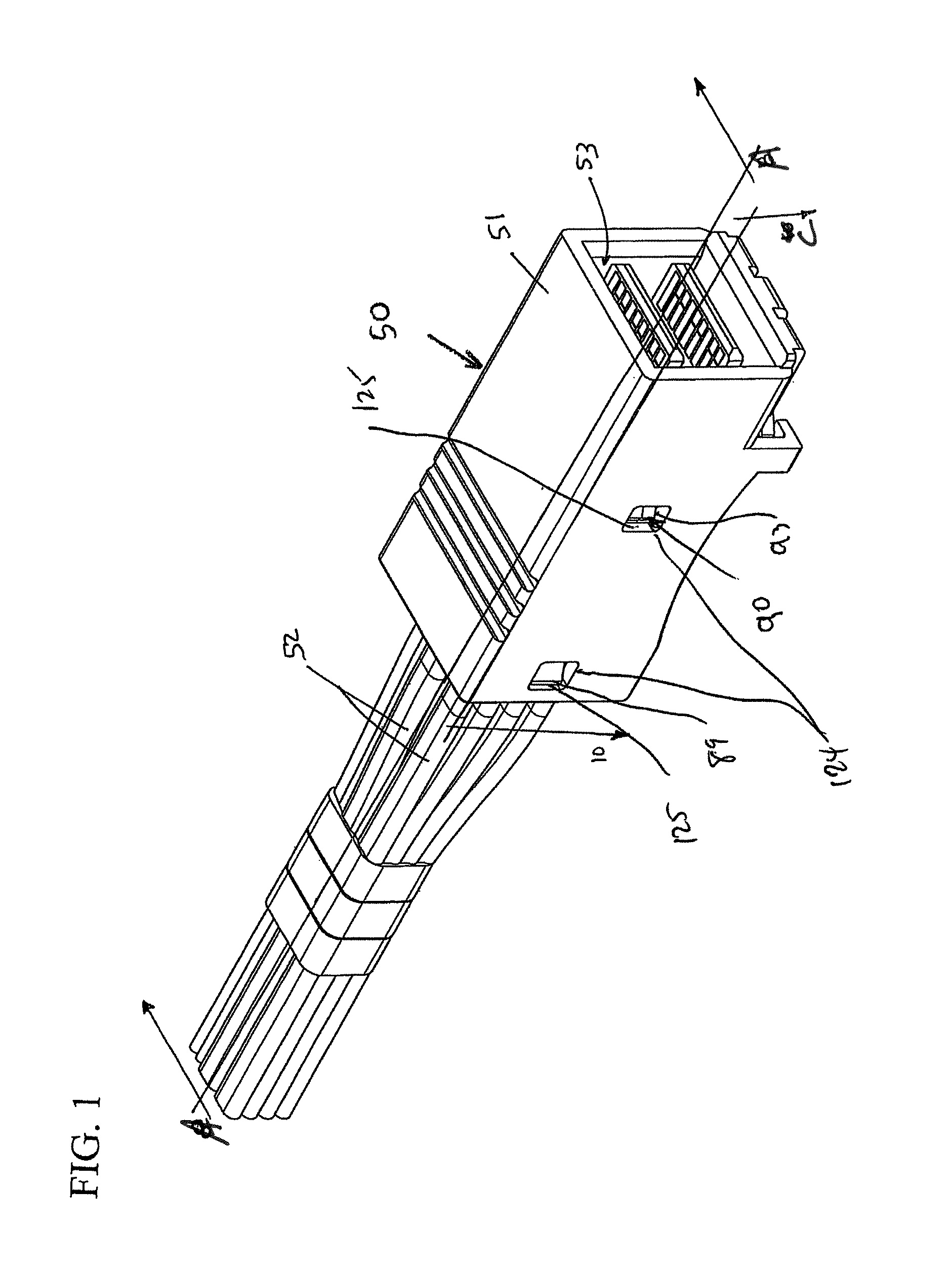 Plug connector with improved construction