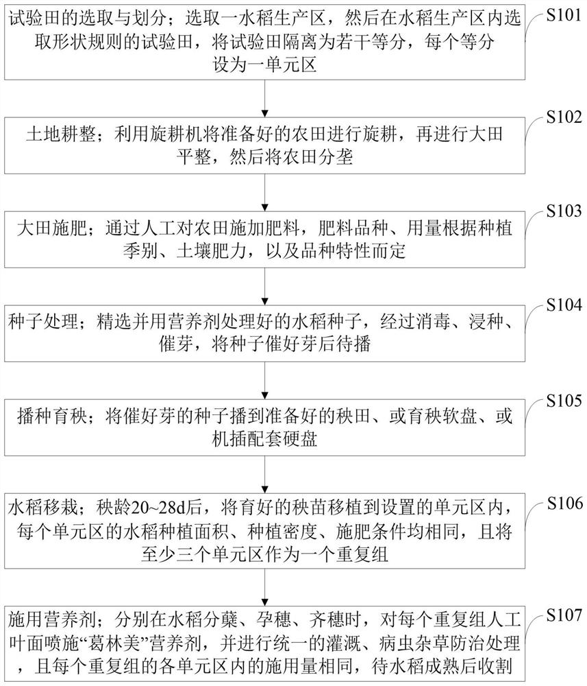 Treatment method for improving internal quality of hybrid rice