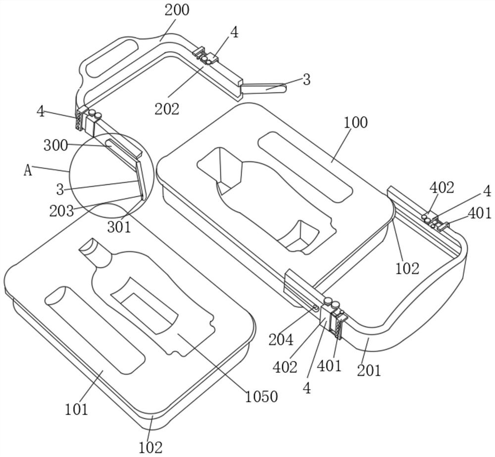 Box locking structure of packaging box and preparation process thereof