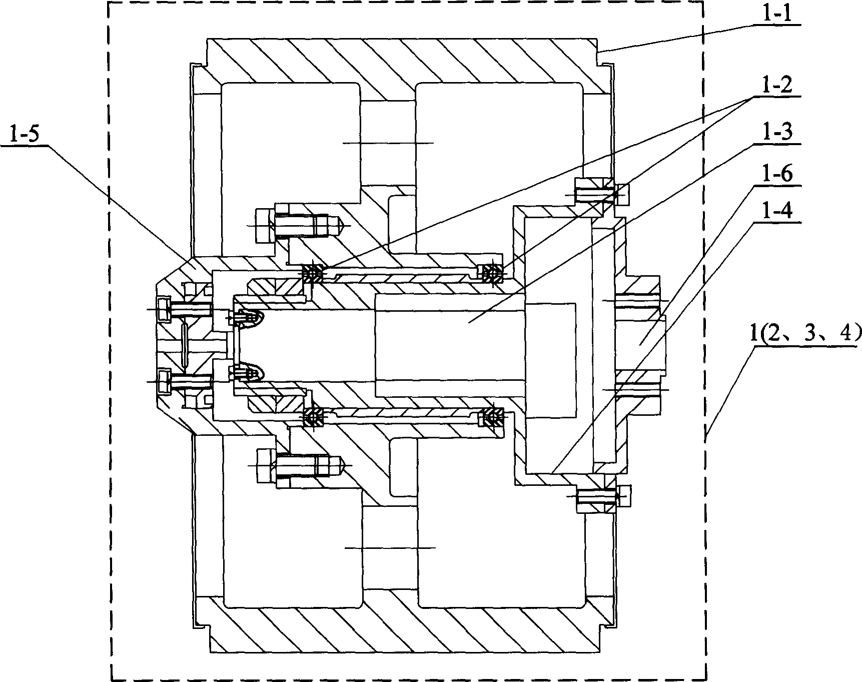 Eight-wheel symmetrical suspension frame vehicle loading mechanism