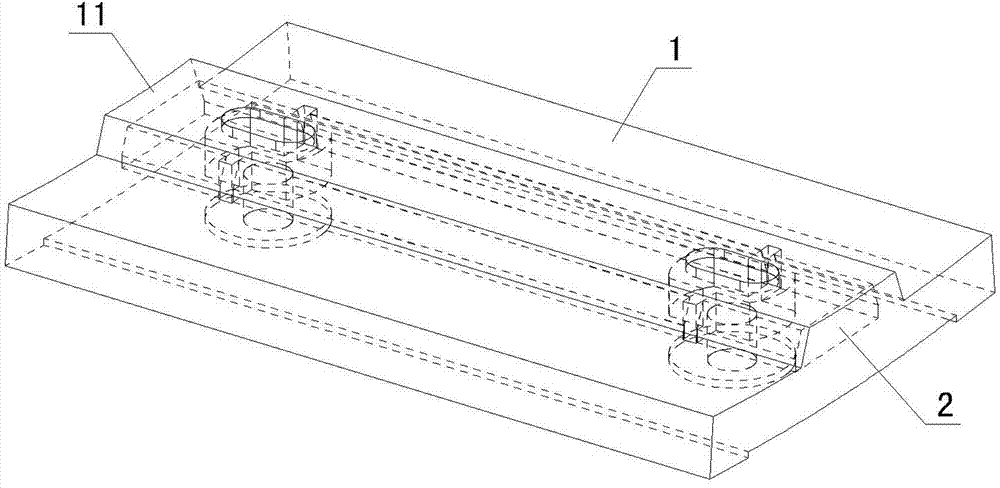 Composite stepped wear-resistant lining plate