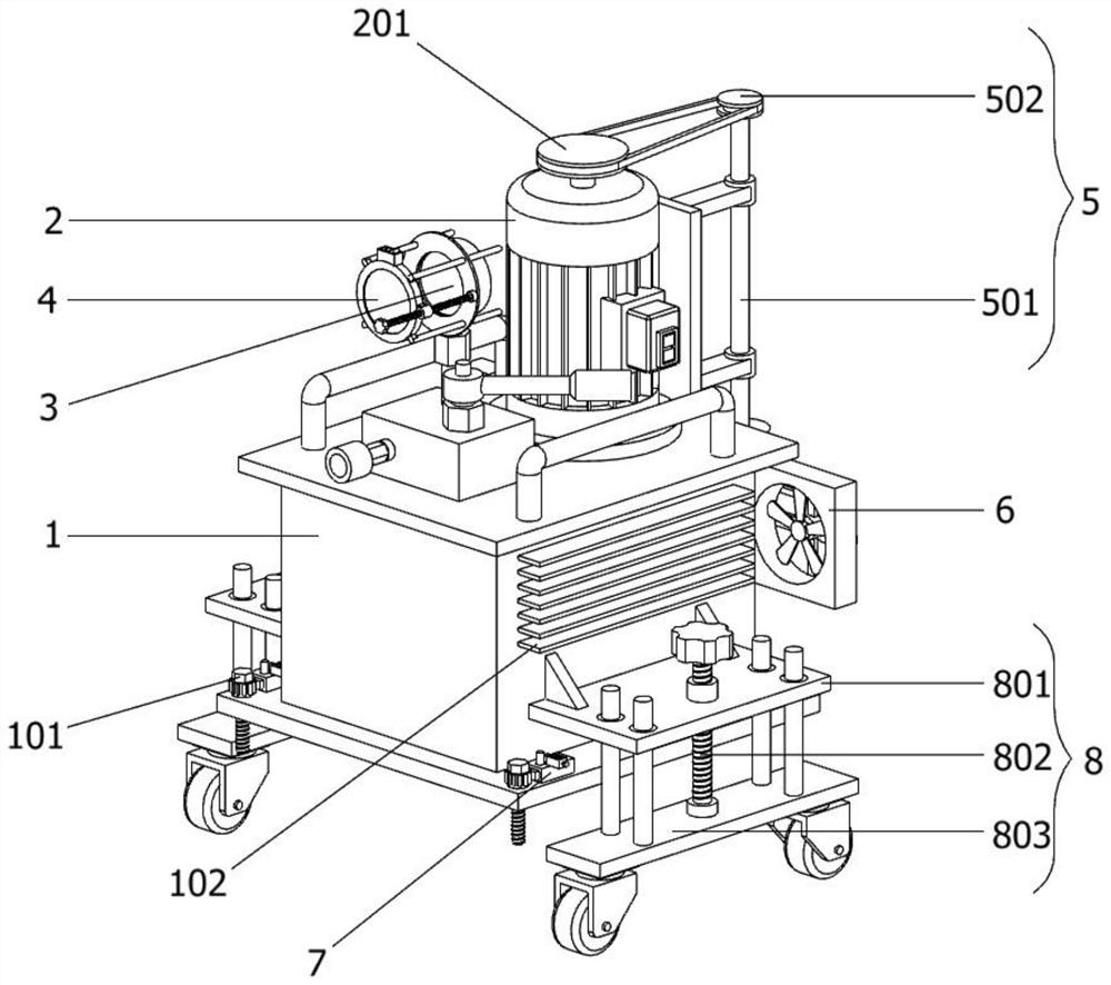 Hydraulic pump with long service life