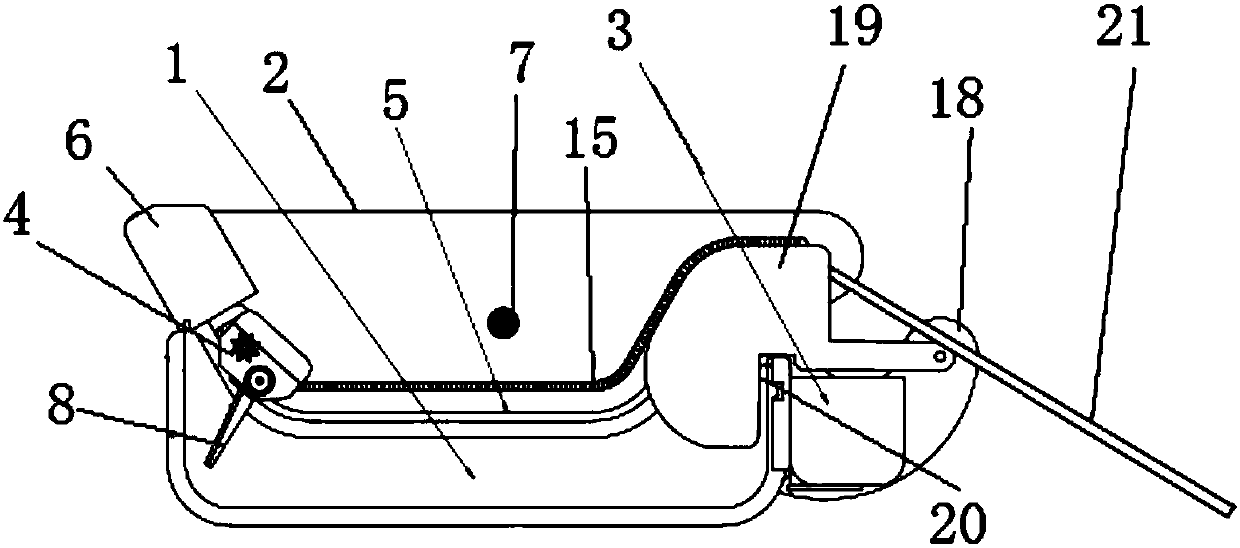 Automatic pet feces clearing device and method