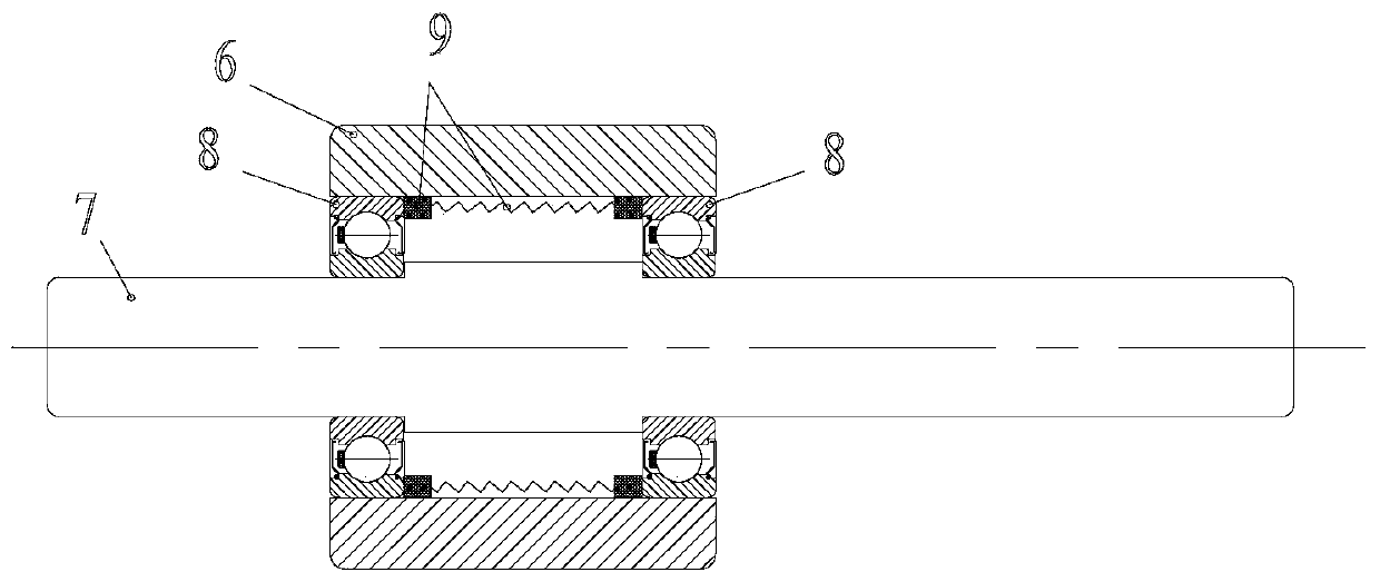 High-speed shaft connecting bearing for dust collector