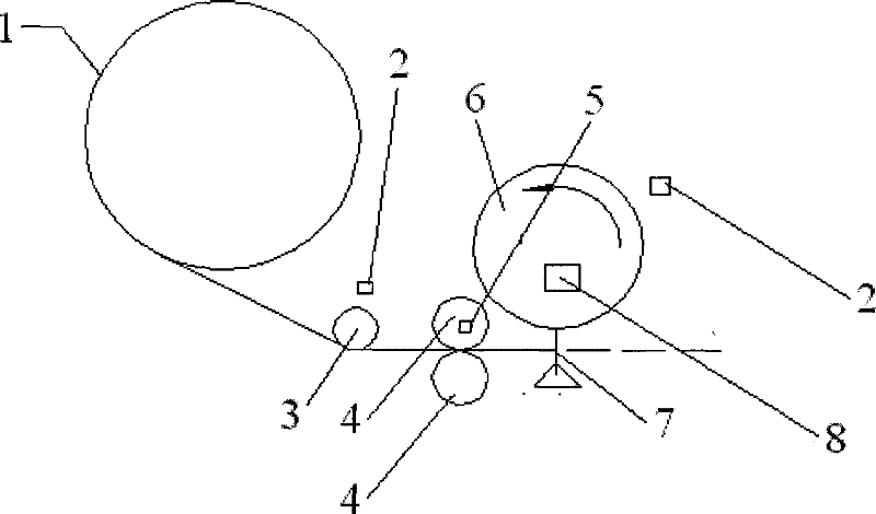 Method and device for manufacturing and locating window patching packaging material