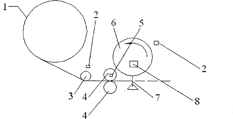 Method and device for manufacturing and locating window patching packaging material