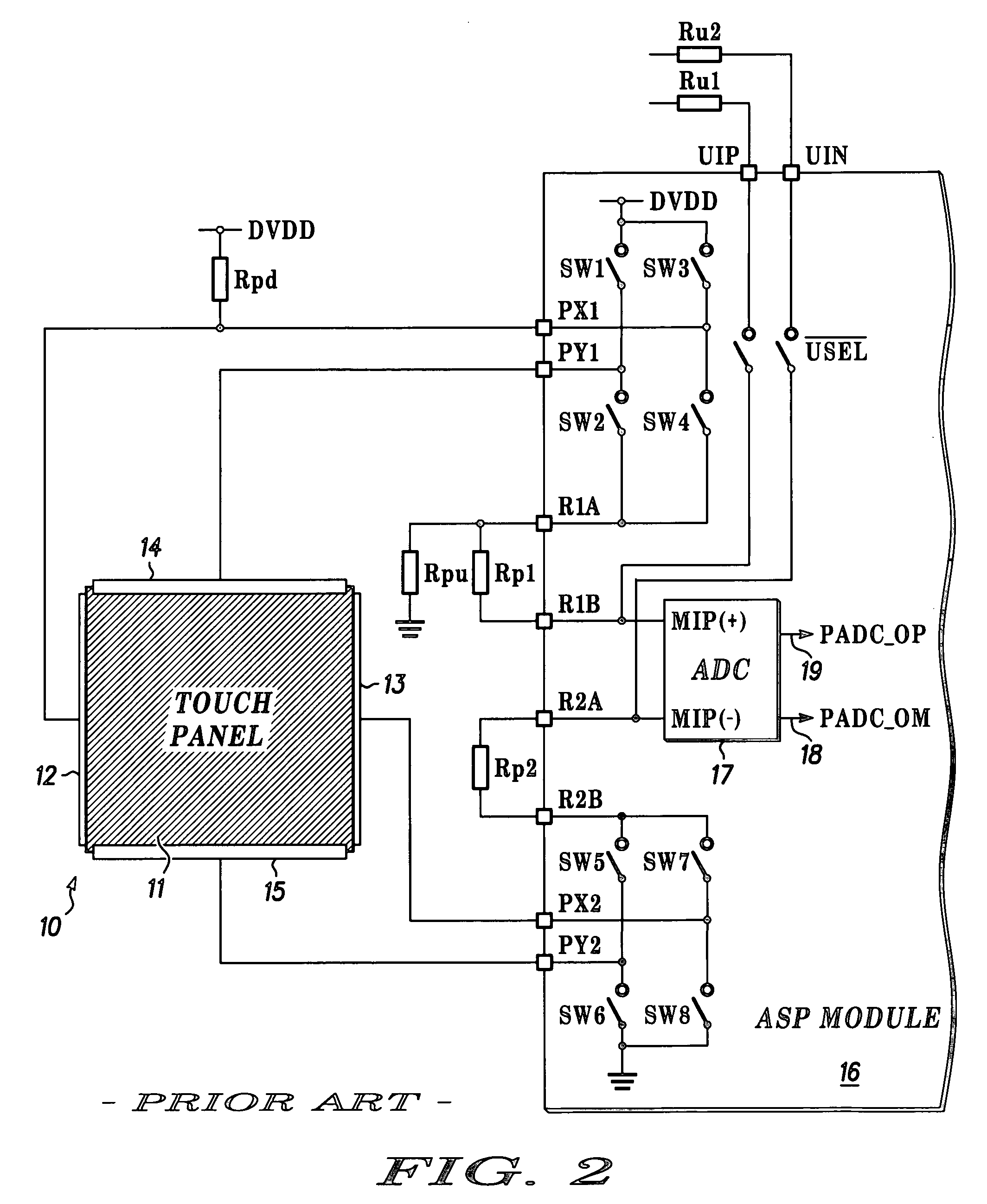 Keypad signal input apparatus