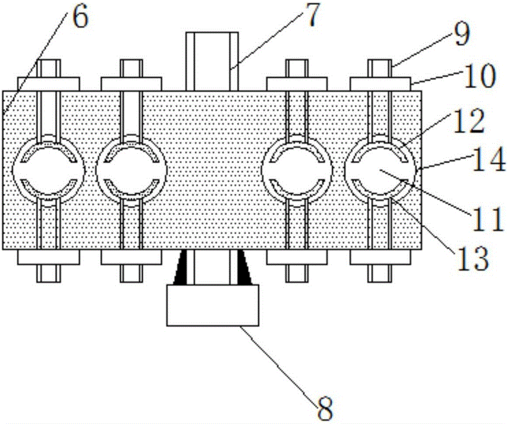 Test tube rack capable of regulating aperture and height for chemical engineering experiment