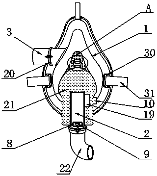 Nursing diagnosis and detection breathing device for pneumology department