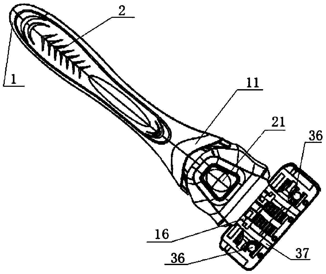 Hand-operated razor