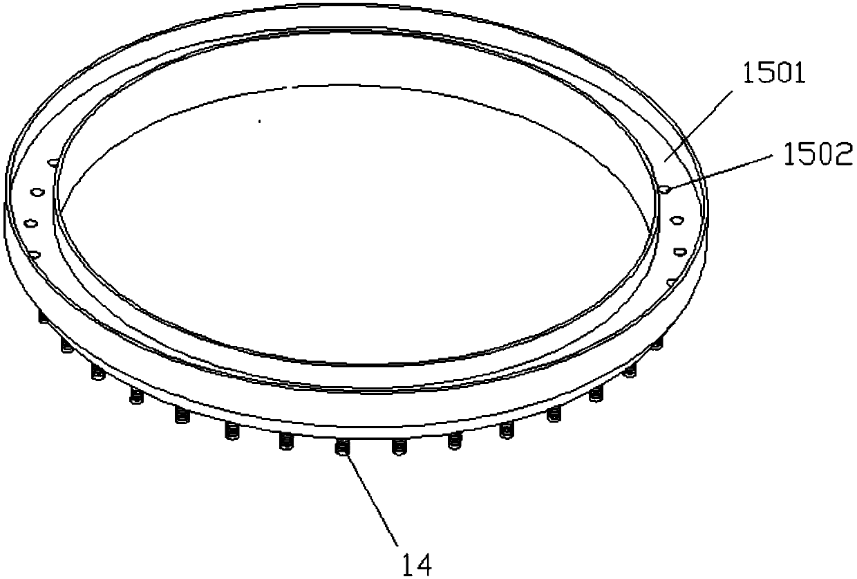 Upper grinding mechanism of uniform heat dissipation dynamic grinding machine