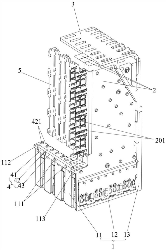 High-speed backboard connector