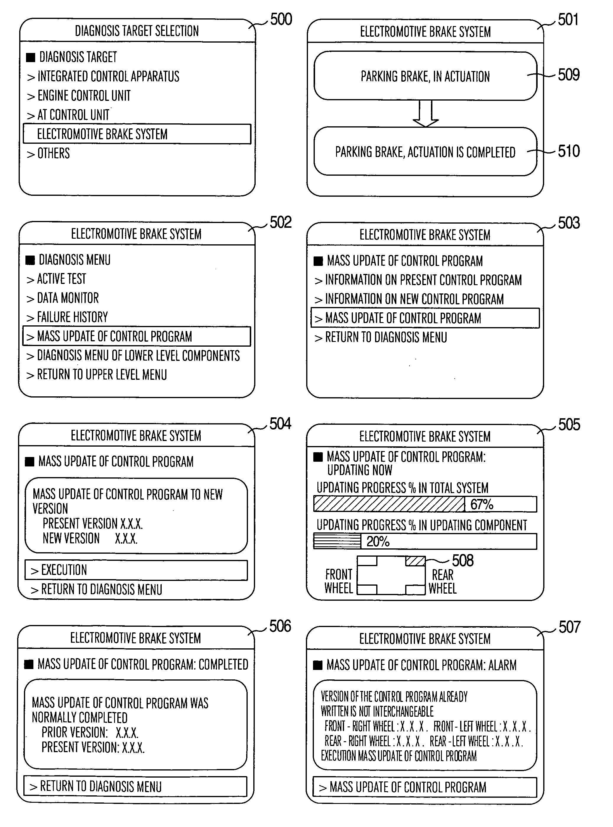 Brake control system architecture and method for updating firmware of embedded controller