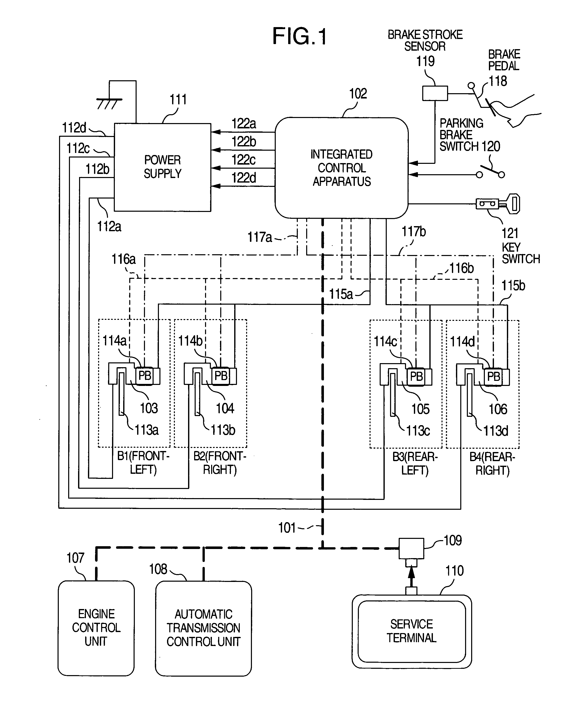 Brake control system architecture and method for updating firmware of embedded controller