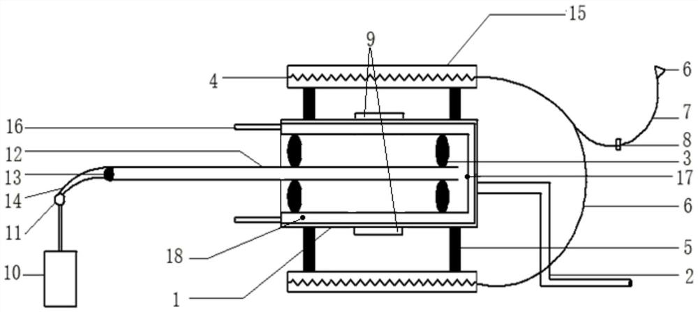 An indoor volatile organic compound removal device based on thermal desorption and cold extraction