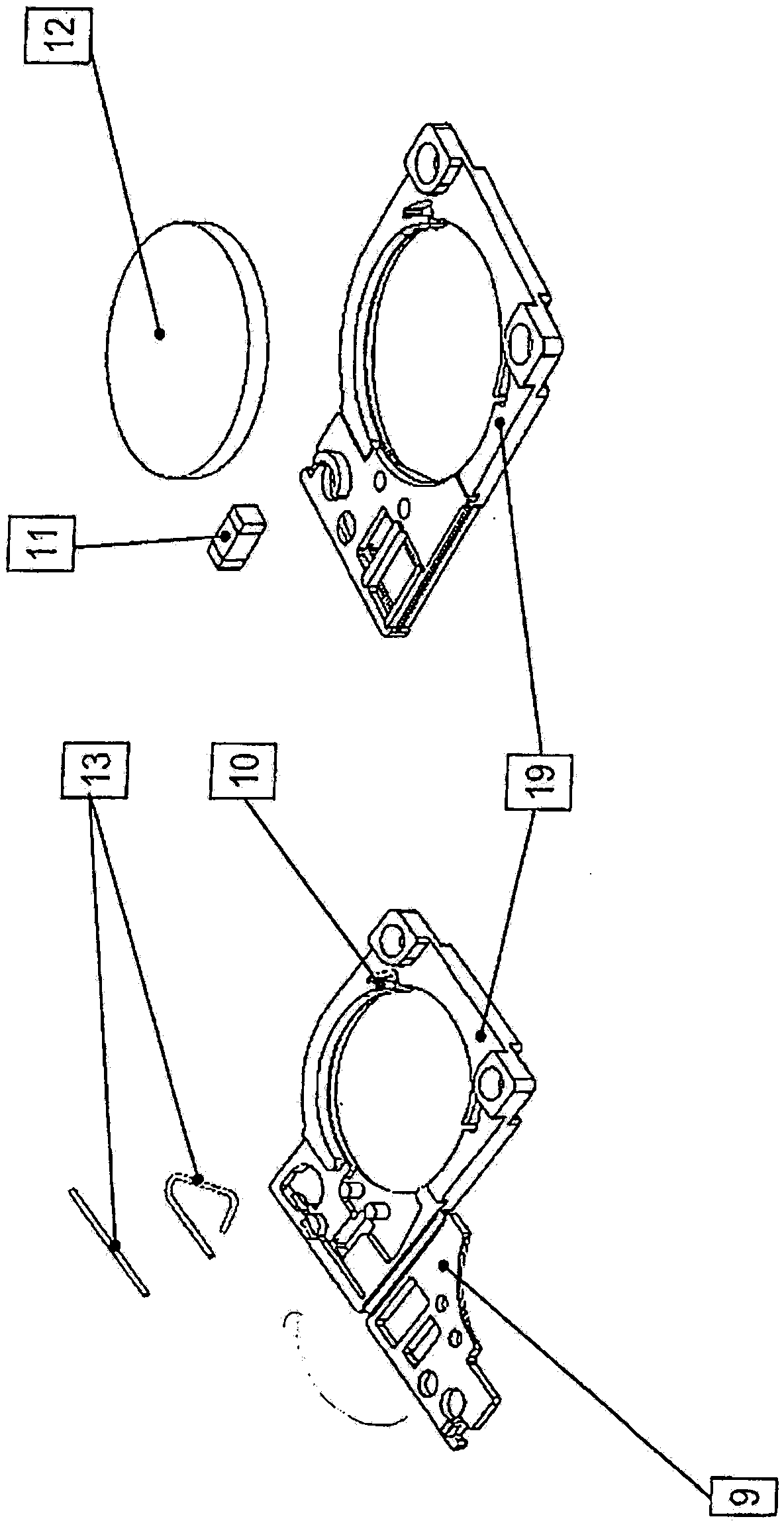 Spark gap with a plurality of single spark gaps connected in series in a stacked arrangement