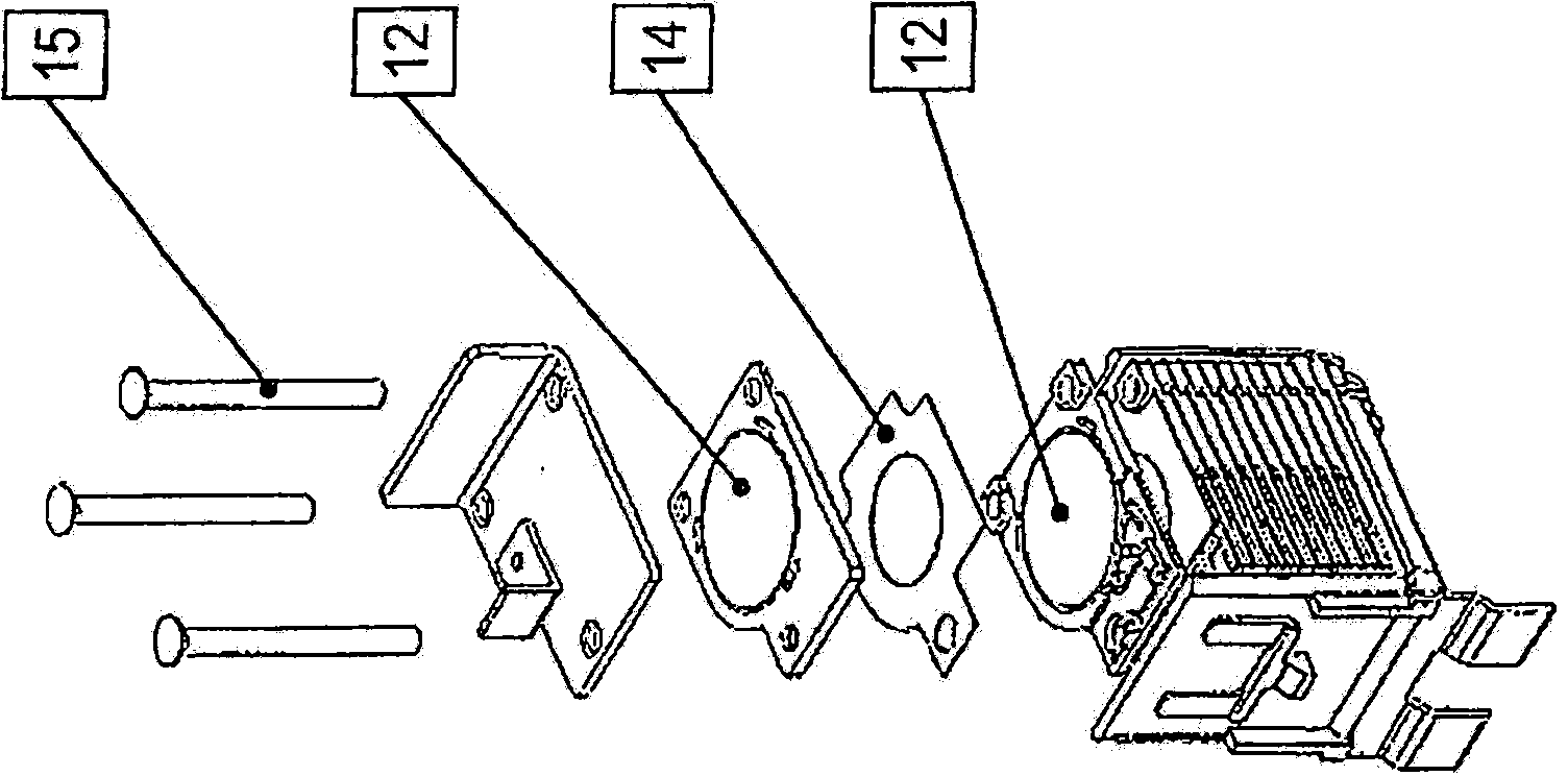 Spark gap with a plurality of single spark gaps connected in series in a stacked arrangement