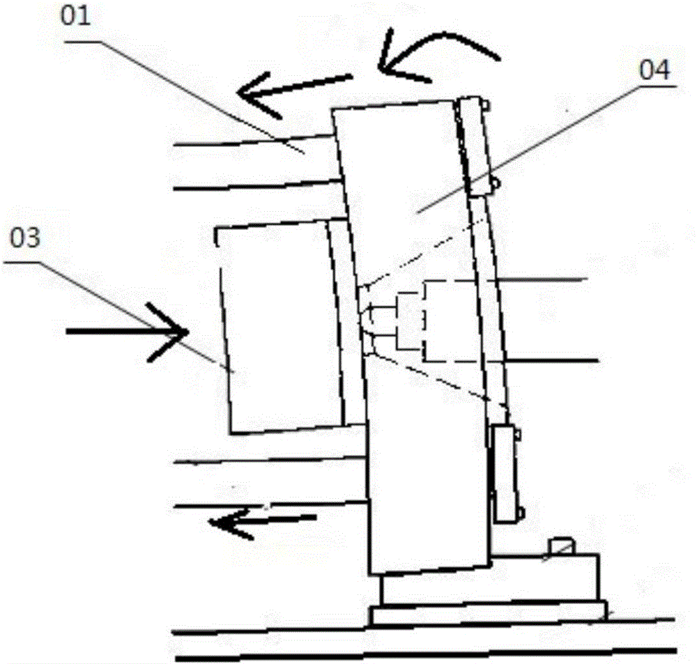 Double-R supporting structure of injection molding machine