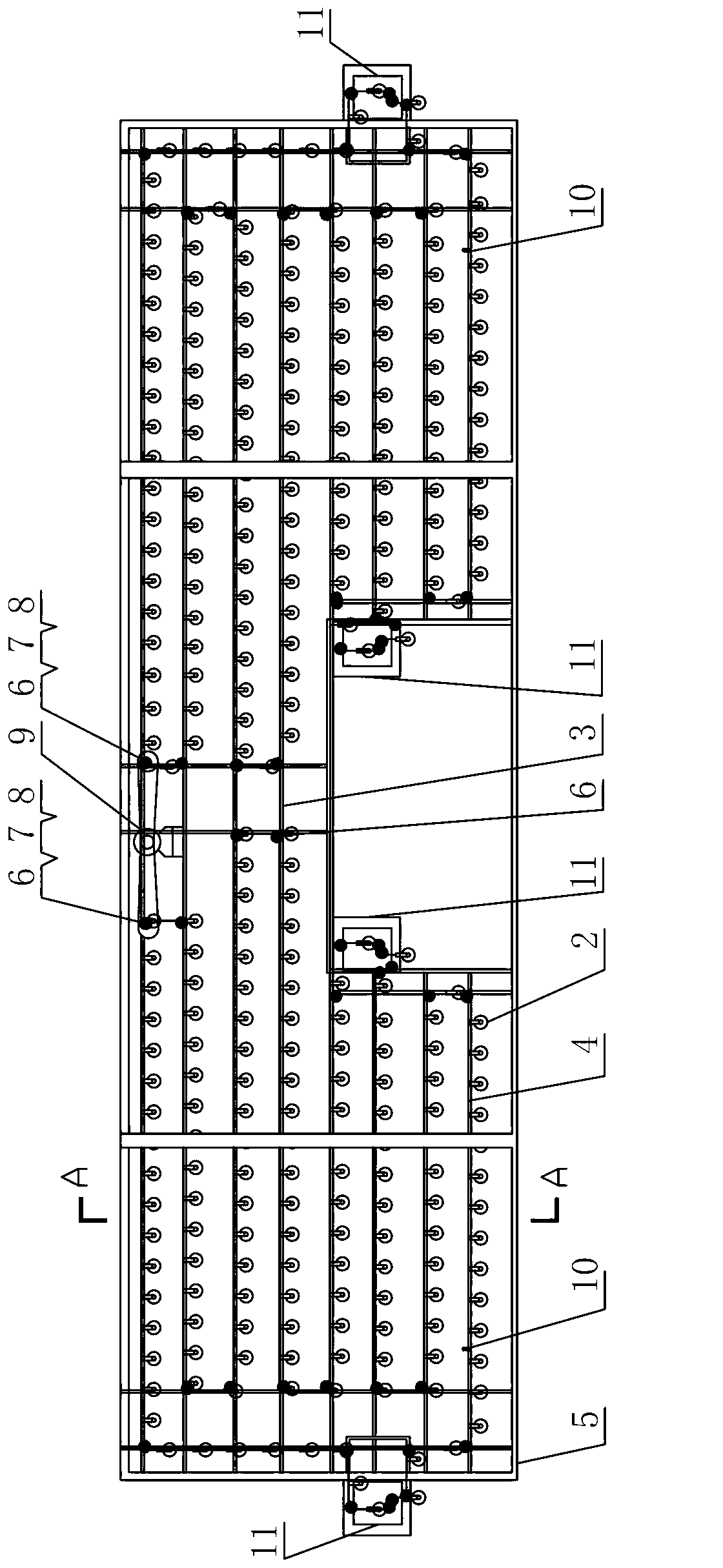 System and method for large-scale forme storehouse forme roller storage and taking