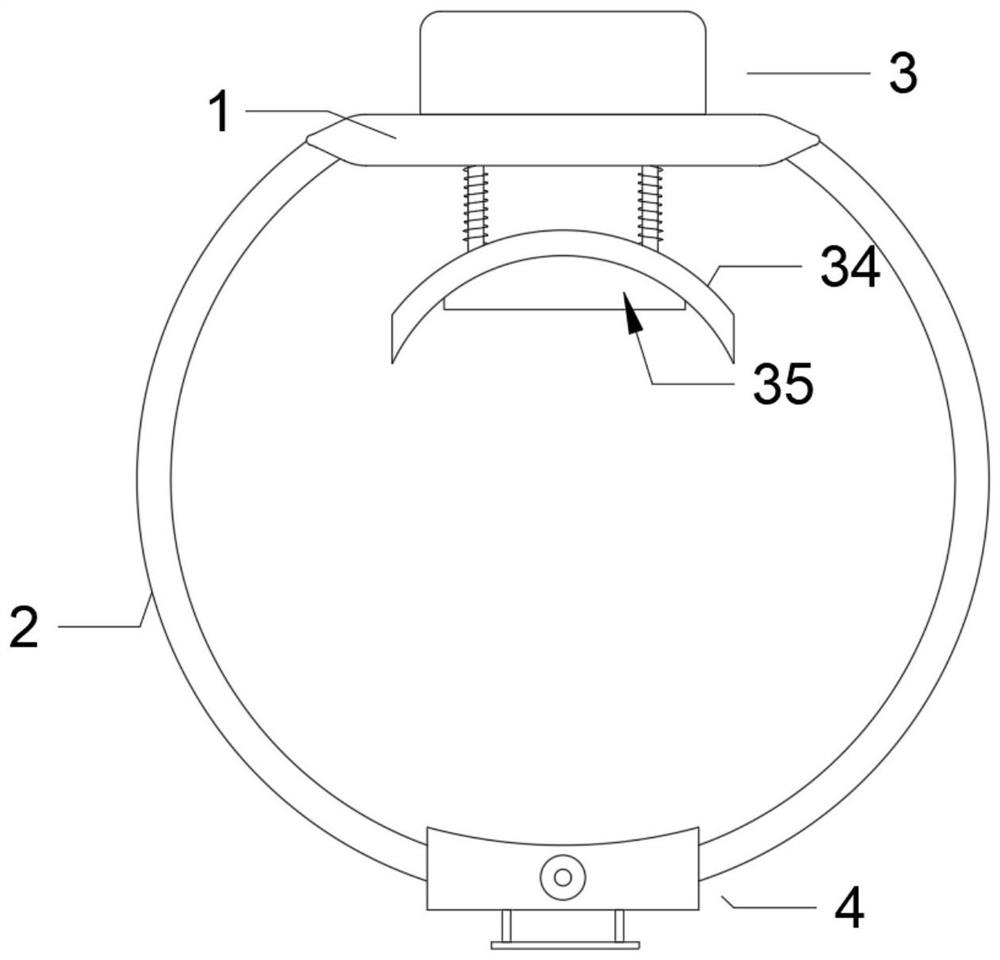 Internal medicine pressing hemostasis device for internal medicine