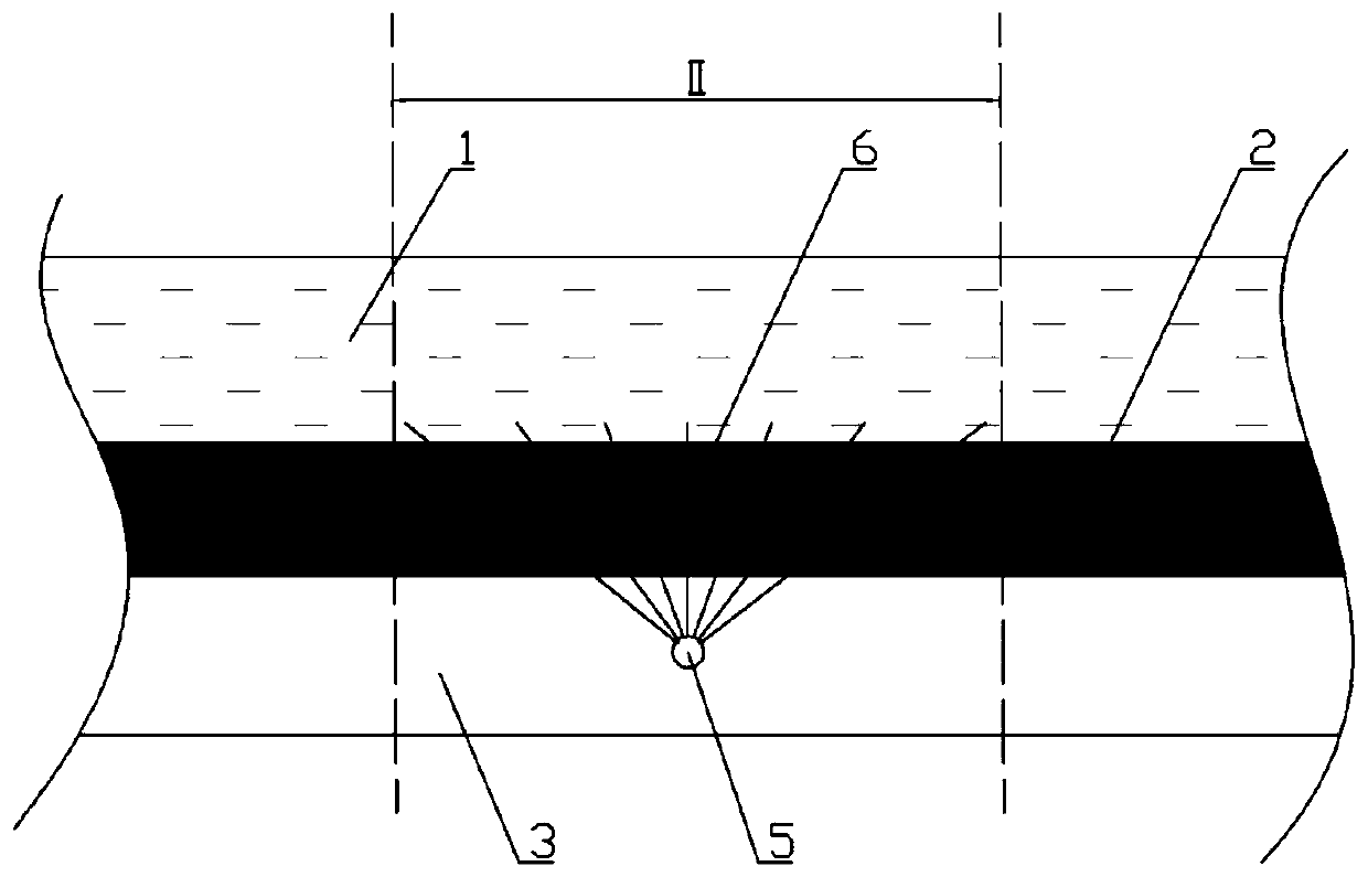 Water jet dense comb-shaped hole drilling type to-be-tunneled roadway coal seam gas outburst elimination backing pump treatment method